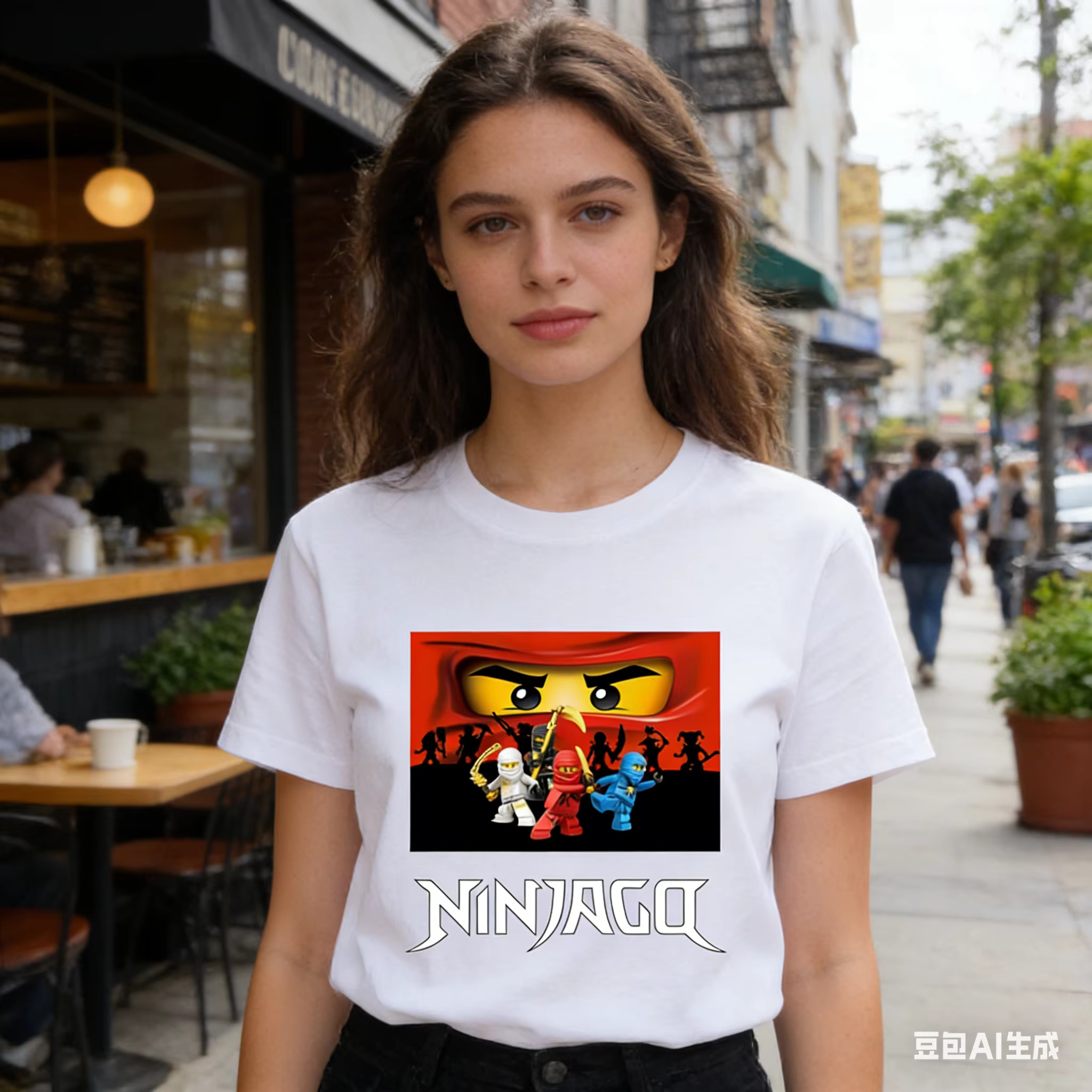 T-shirt N-Ninjago P-Phantom Ninja, plusieurs tailles, impression numérique, Lego Ninja Anime, mélange de coton, manches courtes, été, garçon et fille