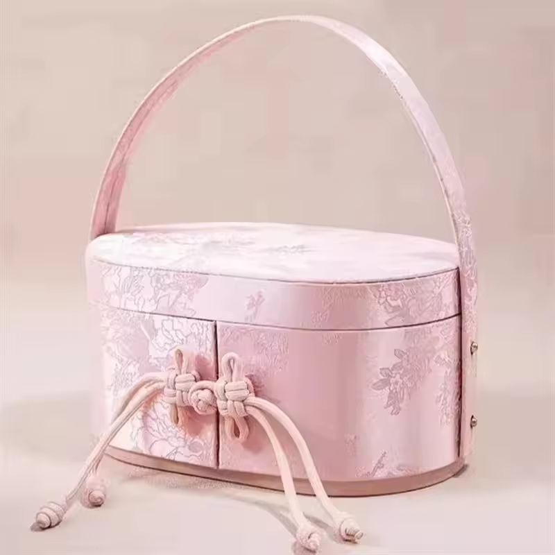 Coffret cadeau exquis, panier de fleurs Portable