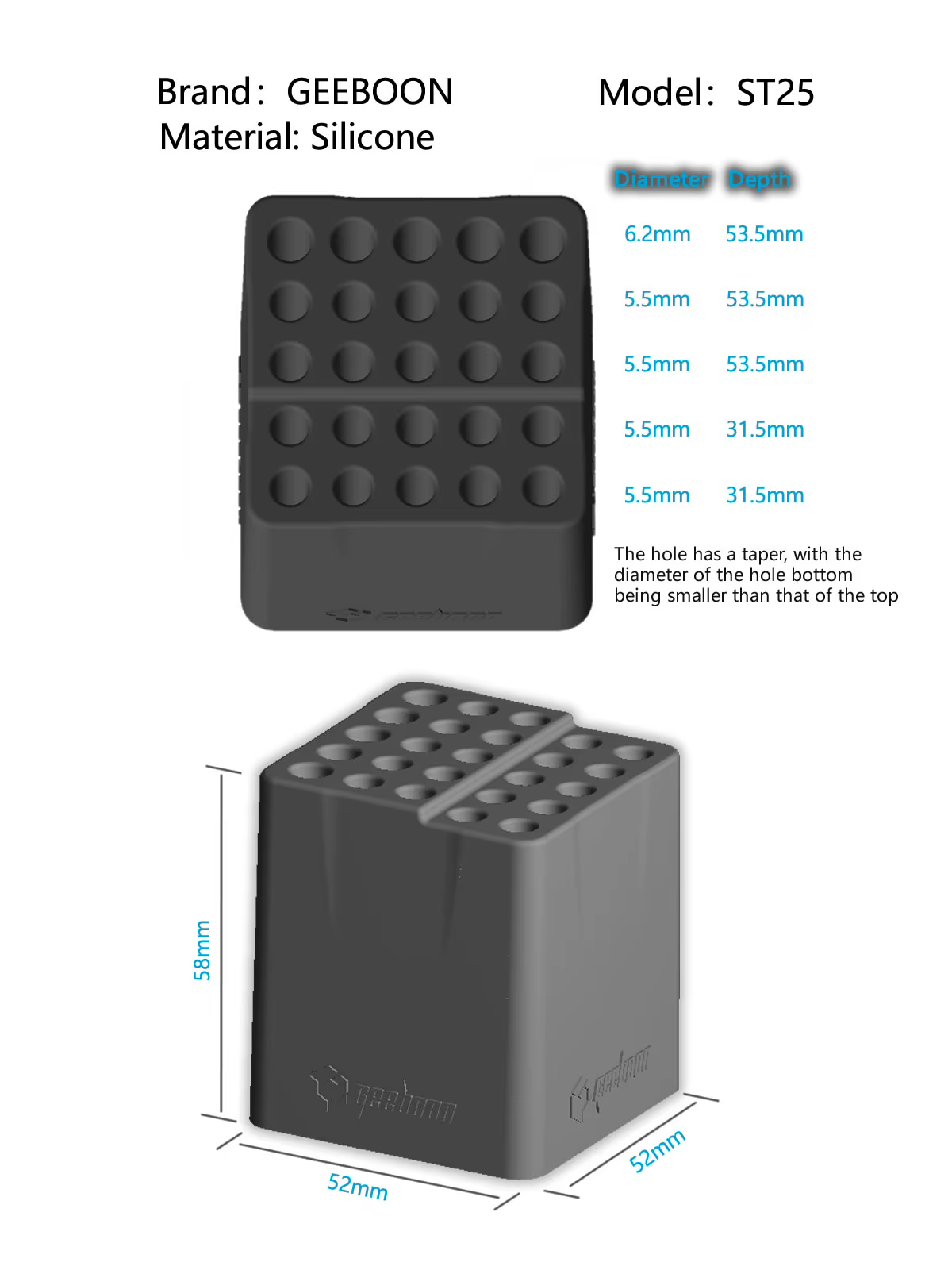 Support de rangement GEEBOON ST25 pour tournevis