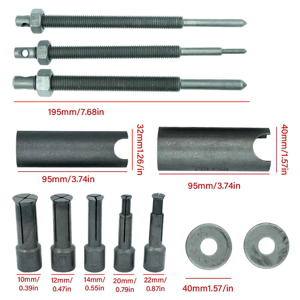 Kit d'outils d'extraction de roulements pour démontage et réparation de motos