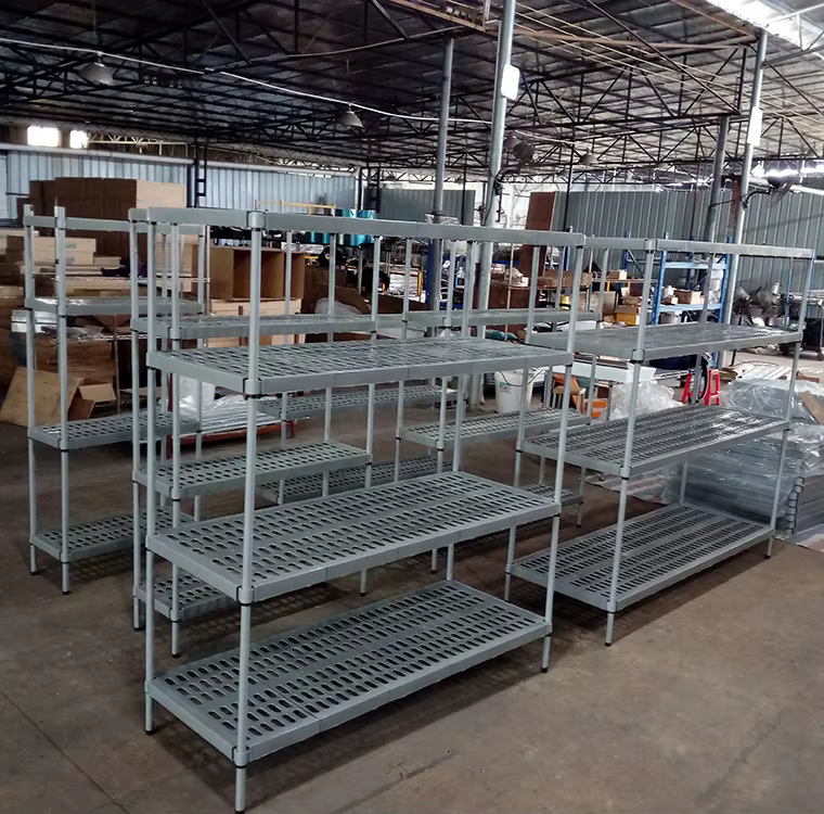 Étagère de rangement commerciale en acier inoxydable 1200 x 450 x 1800 mm, étagère métallique robuste réglable, pour chambre froide