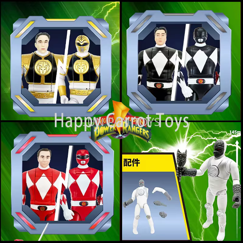 Figurine Power Rangers S2 originale, ensemble de jeu combinable, White Tigerzord, Saba Saber Mask, Coin G2, jouet de collection amélioré pour membre de l'équipe