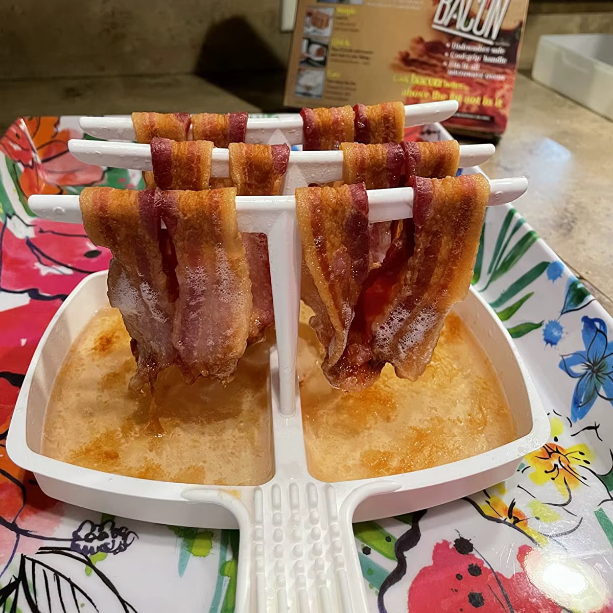 Support à Bacon pour four à micro-ondes