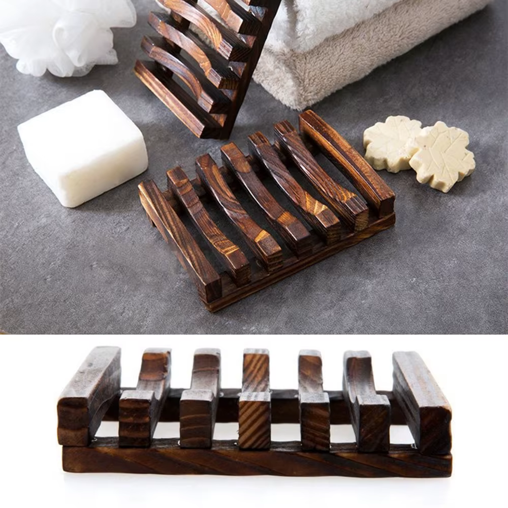 Boîte à Savon en Bois Naturel