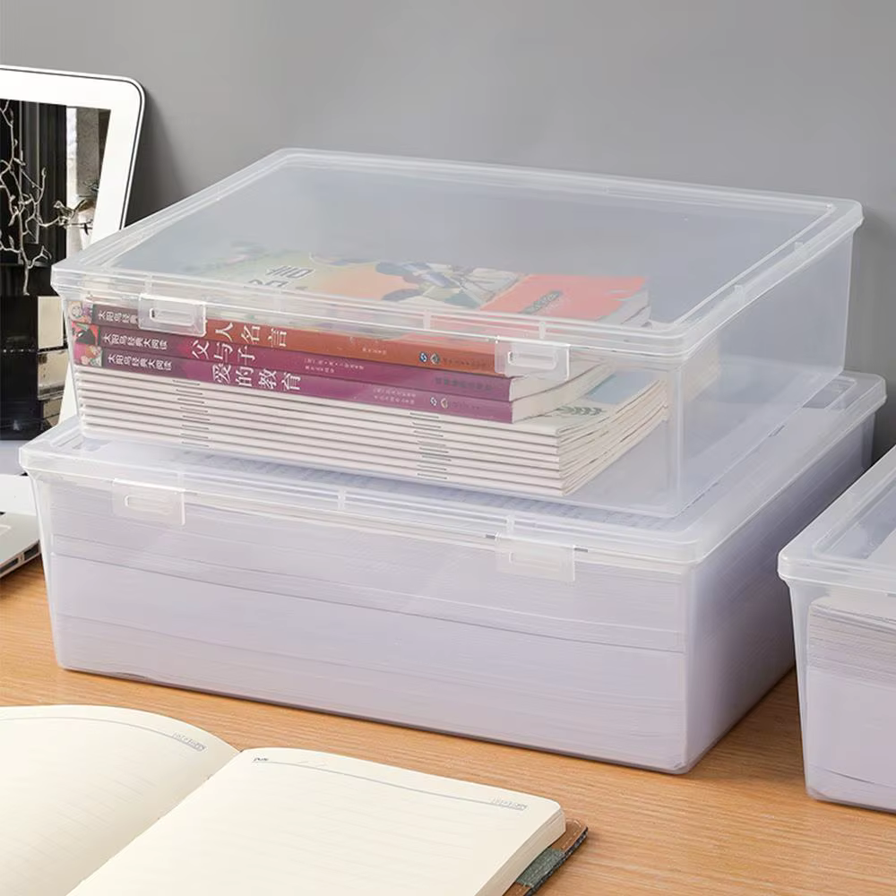 Boîte de rangement en plastique pour bureau