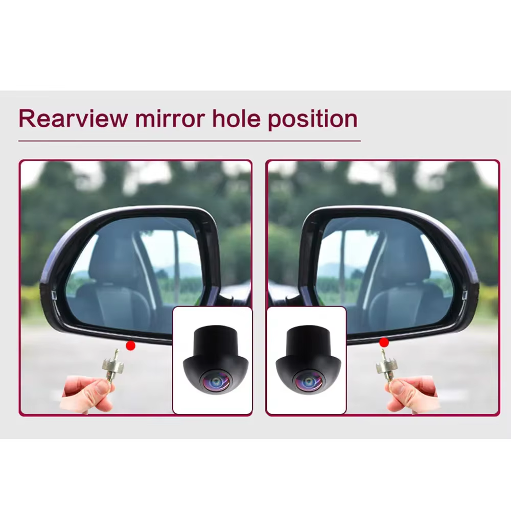 Pour Android avec application 360 intégrée, système d'image panoramique 3D à 360°, caméra de voiture 360°, accessoires de voiture
