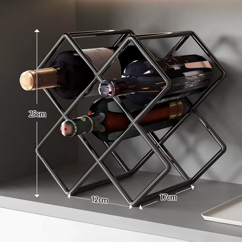Casier à vin ménage lumière luxe losange treillis armoire à vin support de rangement bouteilles de vin