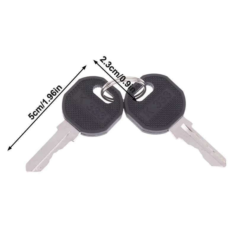 Deux paquets de clés K333 ; Compatible avec le casier à gaz de caravane Emka EK333