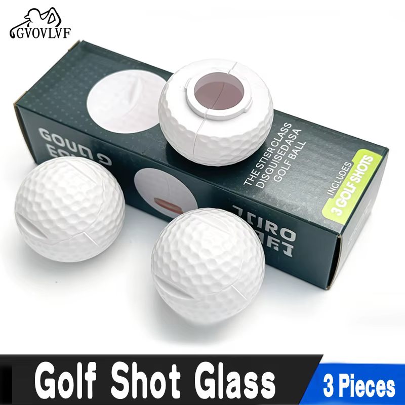 Nouveau Verre à Vin Créatif Golf – Verre à Vin Exclusif pour Événements – Emballage Cadeau Boîte Couleur Golf – Idéal pour les Golfeurs