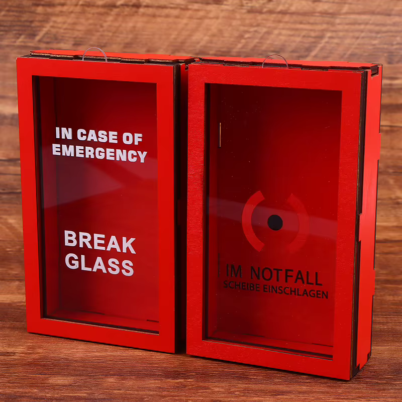 Boîte-cadeau d'urgence amusante avec marteau