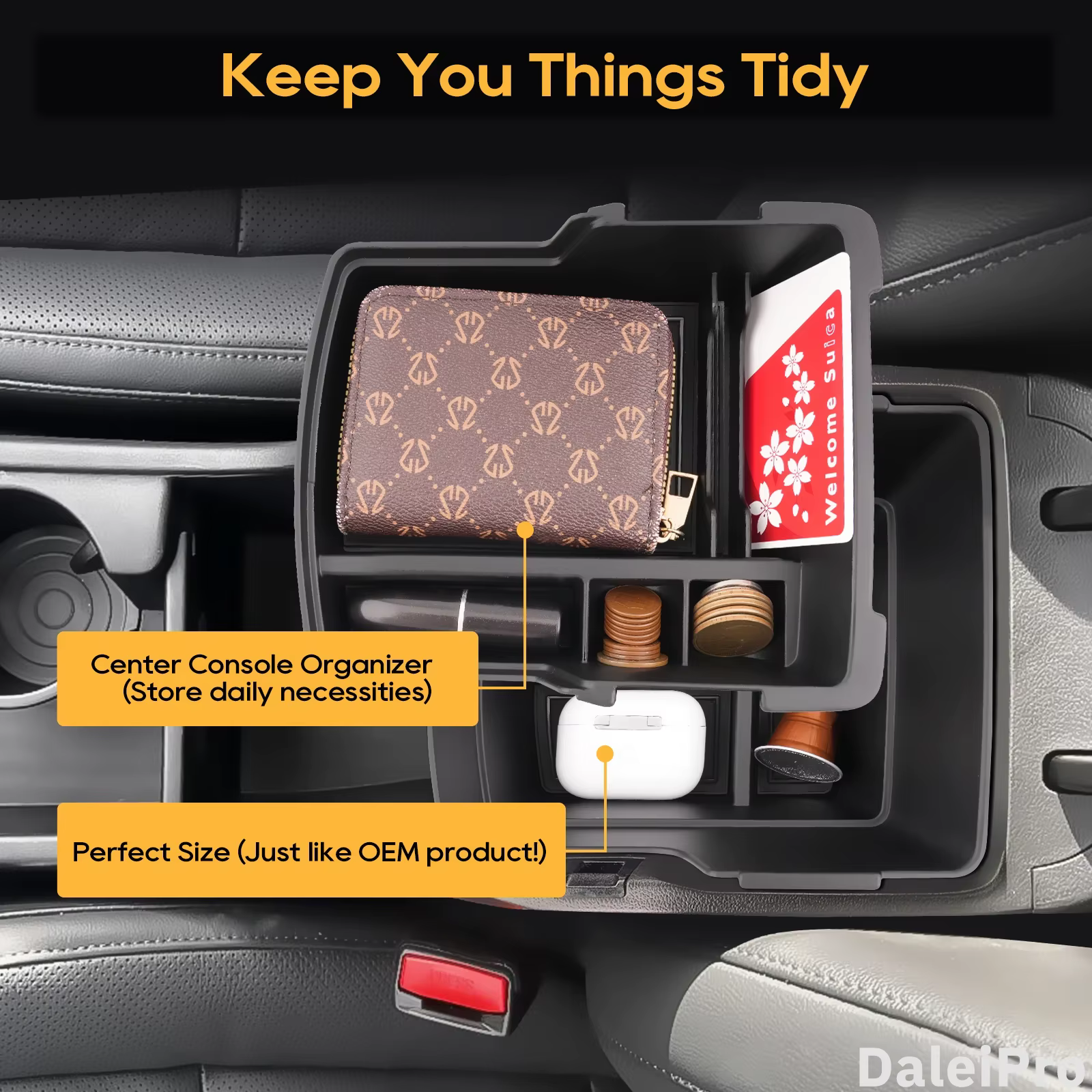 Boîte d'accoudoir de voiture pour Kona EV SX2 2024 2025