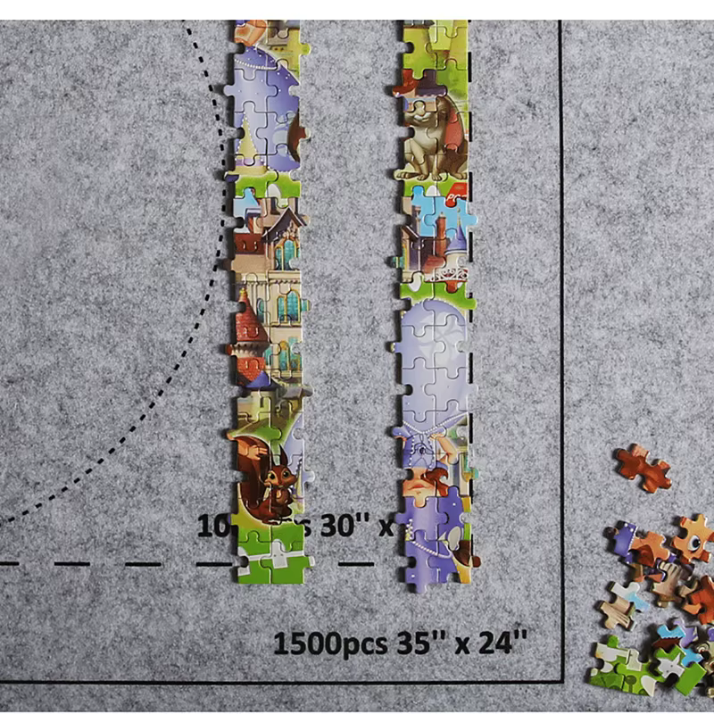 Tapis de puzzle en rouleau de feutre, tapis de jeu, couverture pour jusqu'à 1500 pièces, accessoires de puzzle, nouveau tapis portable (tapis uniquement)