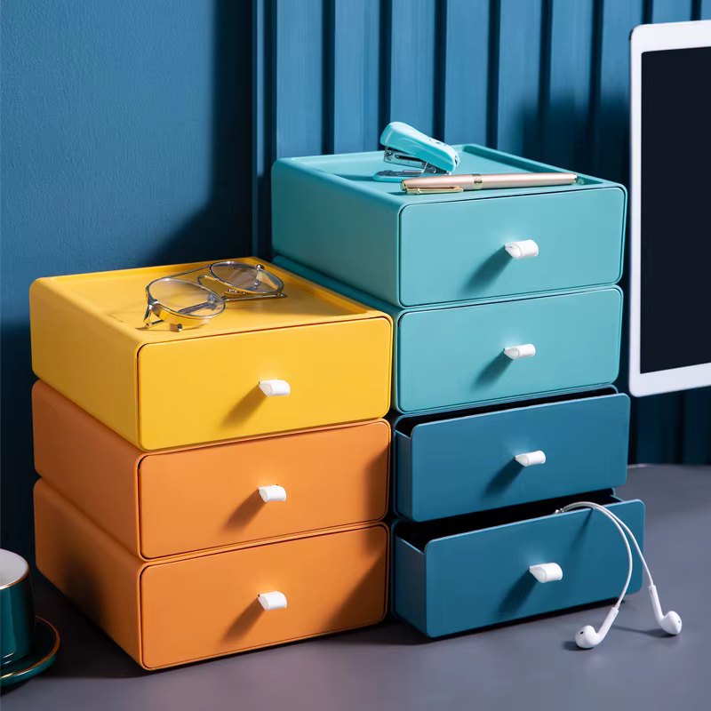 Boîte de rangement en plastique Style tiroir