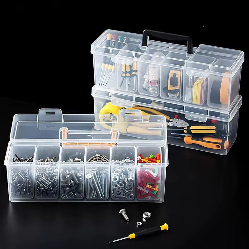 Boîte de rangement portable pour 7 pièces d'outils