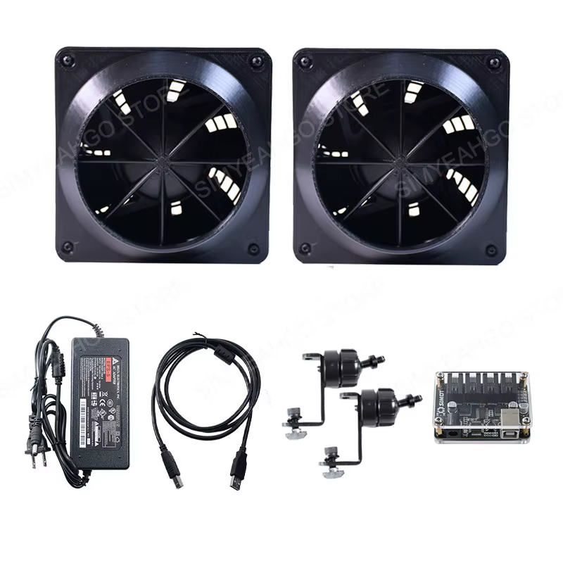 PC Sim jeux de course Kit de simulateur de vent de bureau Plug & Play sans lecteur 8 m/s haute vitesse faible décibel SIMHUB vitesse du vent personnalisable