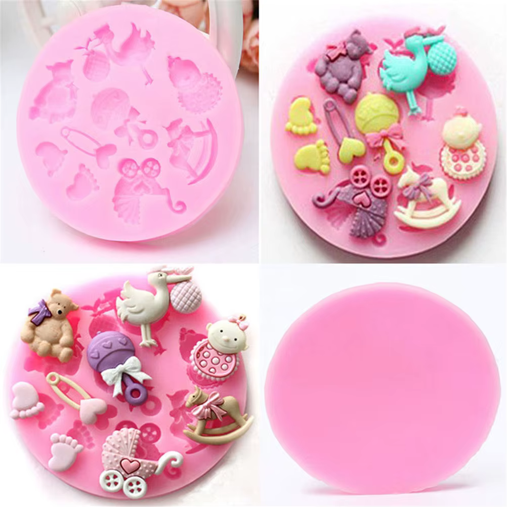 Moule à gâteau en silicone pour baby shower