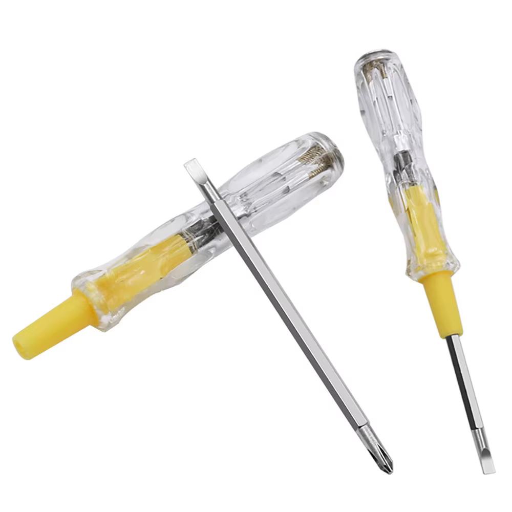 AC 100-500V Tension Testeur Stylo Double T↑te Amovible Tournevis Multifonctionnel