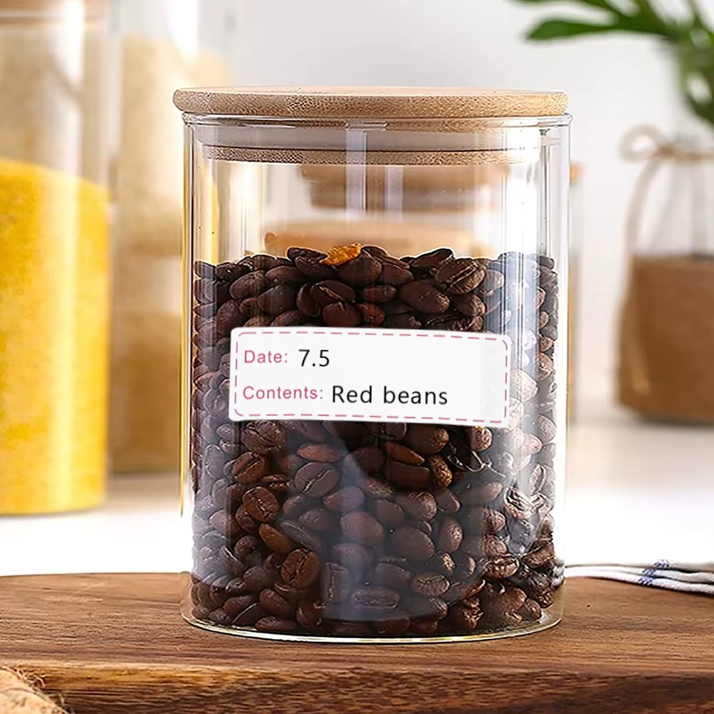 Étiquette Autocollante Vierge avec Date AMPABLE