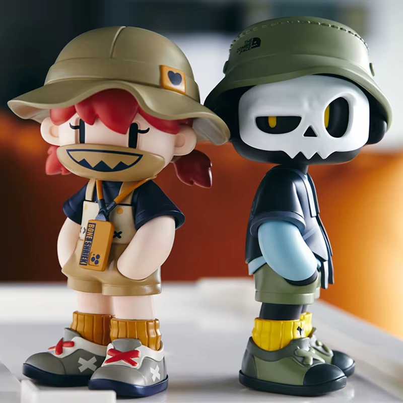 Mr. Bone Mr. Bones 4e génération Camping Series Blind Box Toys Cool Mr. Figurine de dessin animé en os