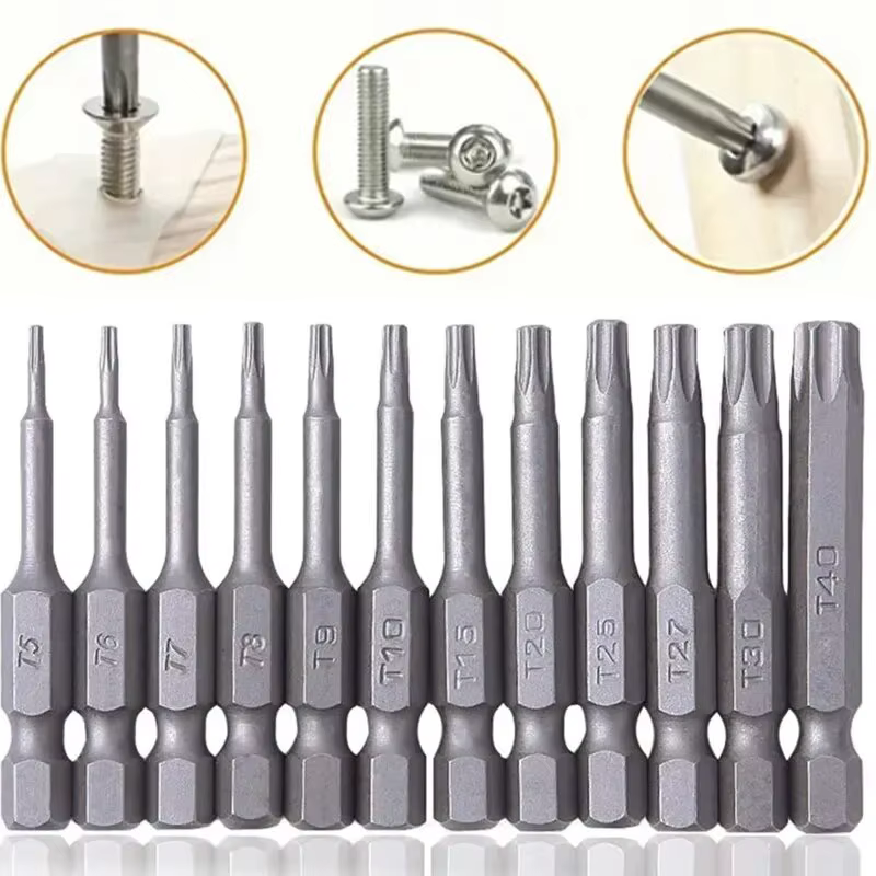 Jeu d'embouts de tournevis Torx 12 pièces