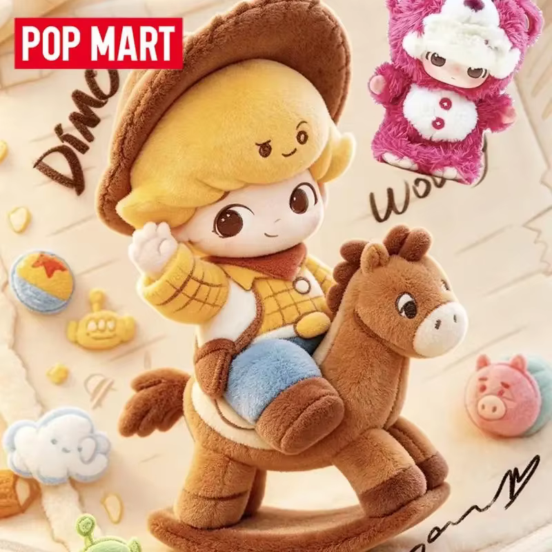 POP MART DIMOO WORLD Série PIXAR Pendentif en vinyle et peluche Boîte mystère authentique