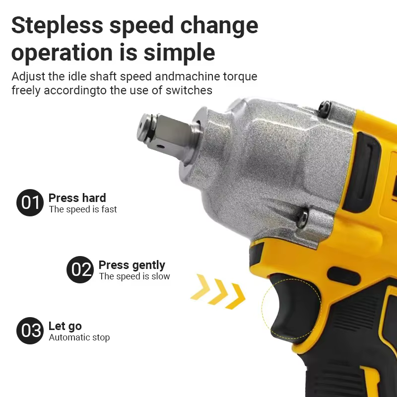 Dewalt DCF892 clé à chocs sans brosse à couple élevé outil électrique sans fil batterie 20V alimentation sans fil pour l'amélioration de l'habitat