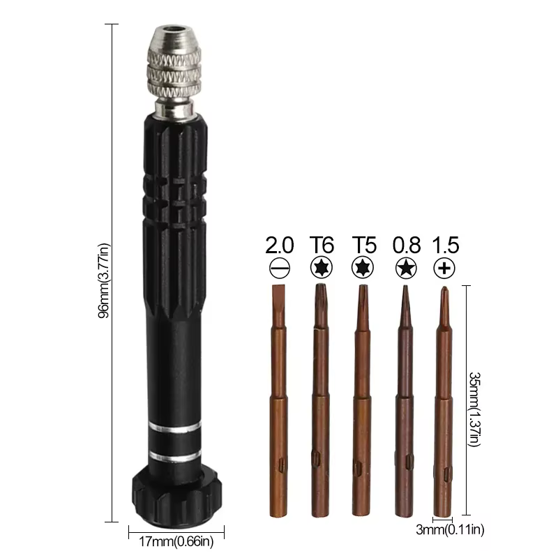 Jeu de tournevis Torx 5 en 1