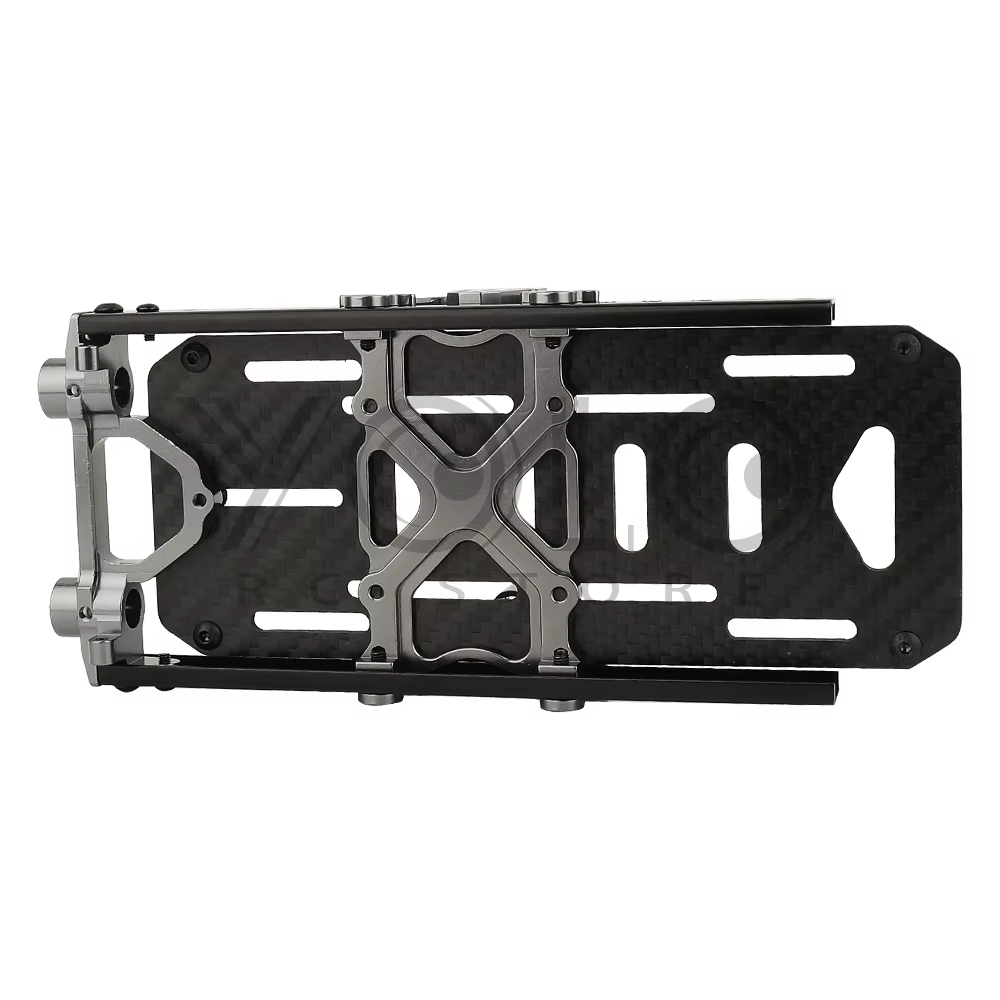 Kit de cadre de châssis en métal pour bricolage, tours d'amortisseur arc-en-ciel, mise à niveau vers SCX10, 6x6, 1/10 RC Inoler Axial SCX10, pièce modifiée, R64