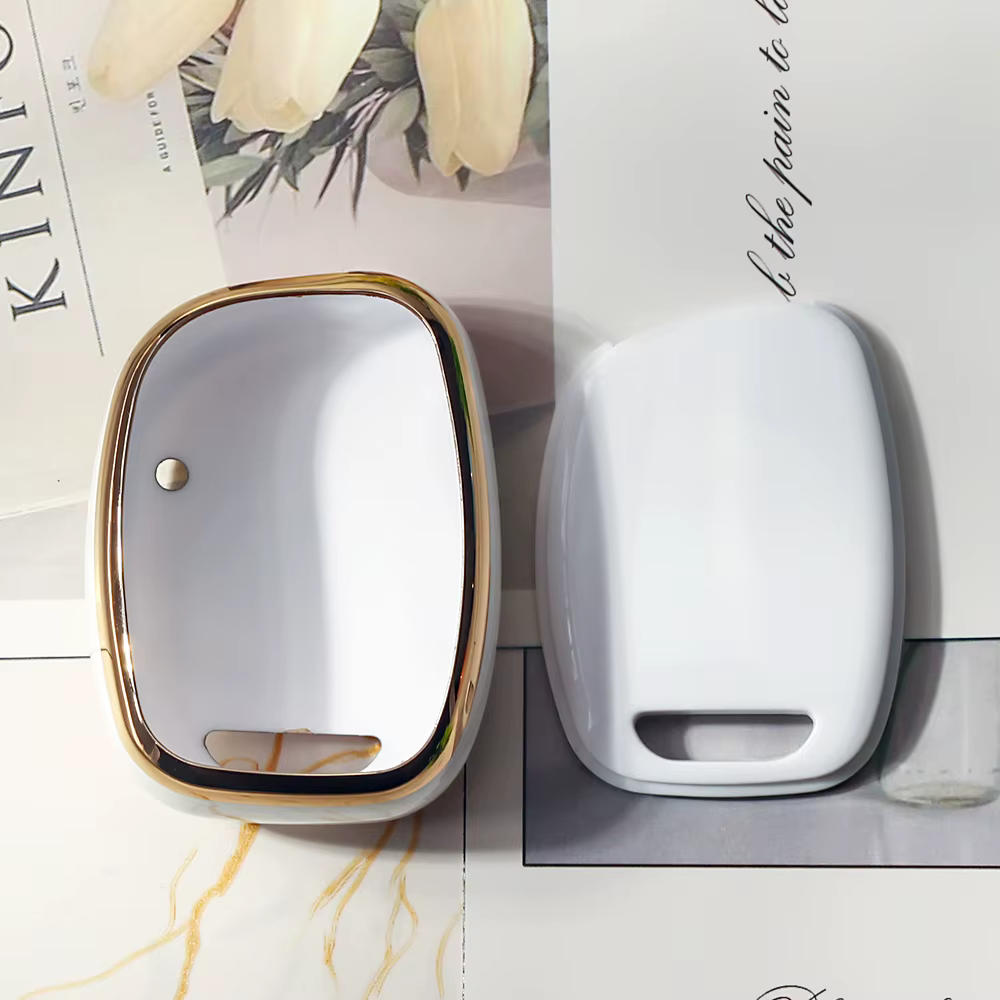 KEYYOU nouveau 1 boutons pour Renault Twingo Clio Kangoo maître symbole Protection porte-clés TPU voiture clé housse coque accessoires