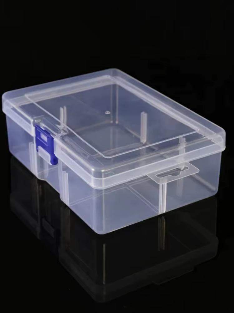 Boîte en plastique transparente rectangulaire pour embouts de tournevis