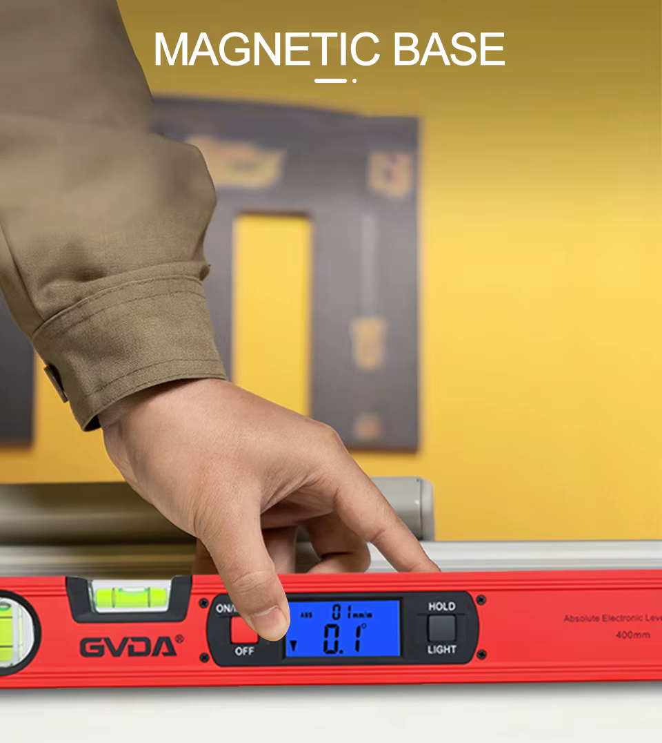 GVDA Niveau numérique magnétique en aluminium