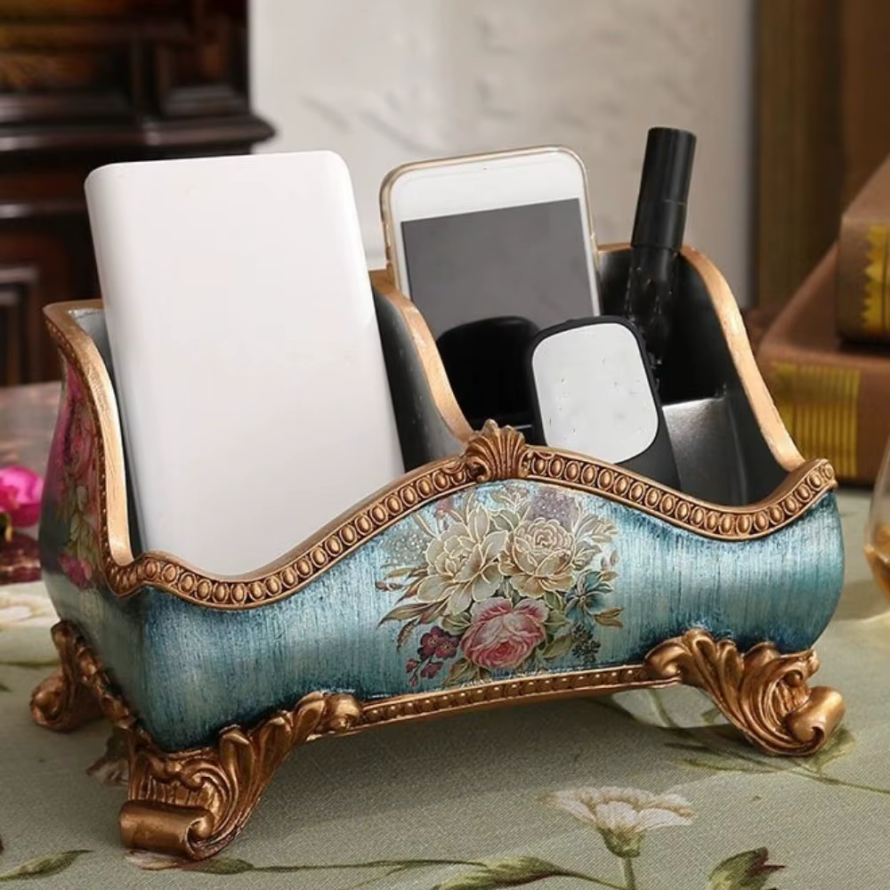 Boîte de rangement en résine de style européen
