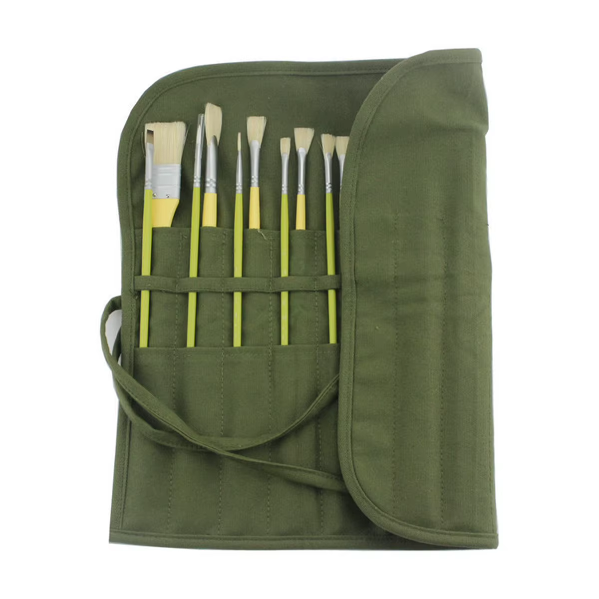 Sac de rangement pour pinceaux de peinture et toiles, 22 emplacements pour pinceaux d'aquarelle et de gouache, sac de rangement pour pinceaux de calligraphie, sac à stylos enroulable