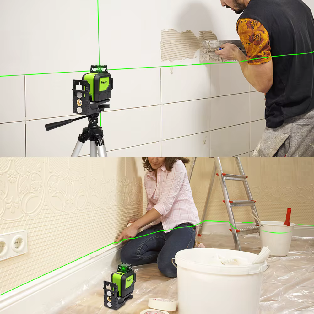 Huepar-niveau laser 3D à nivellement automatique 902CG 360