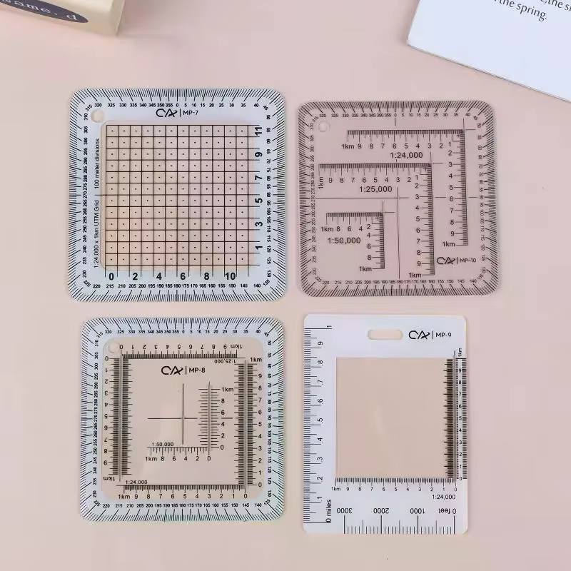 Carte topographique militaire pratique avec échelle de coordonnées MGRS USNG pour les aventures de navigation maritime et terrestre