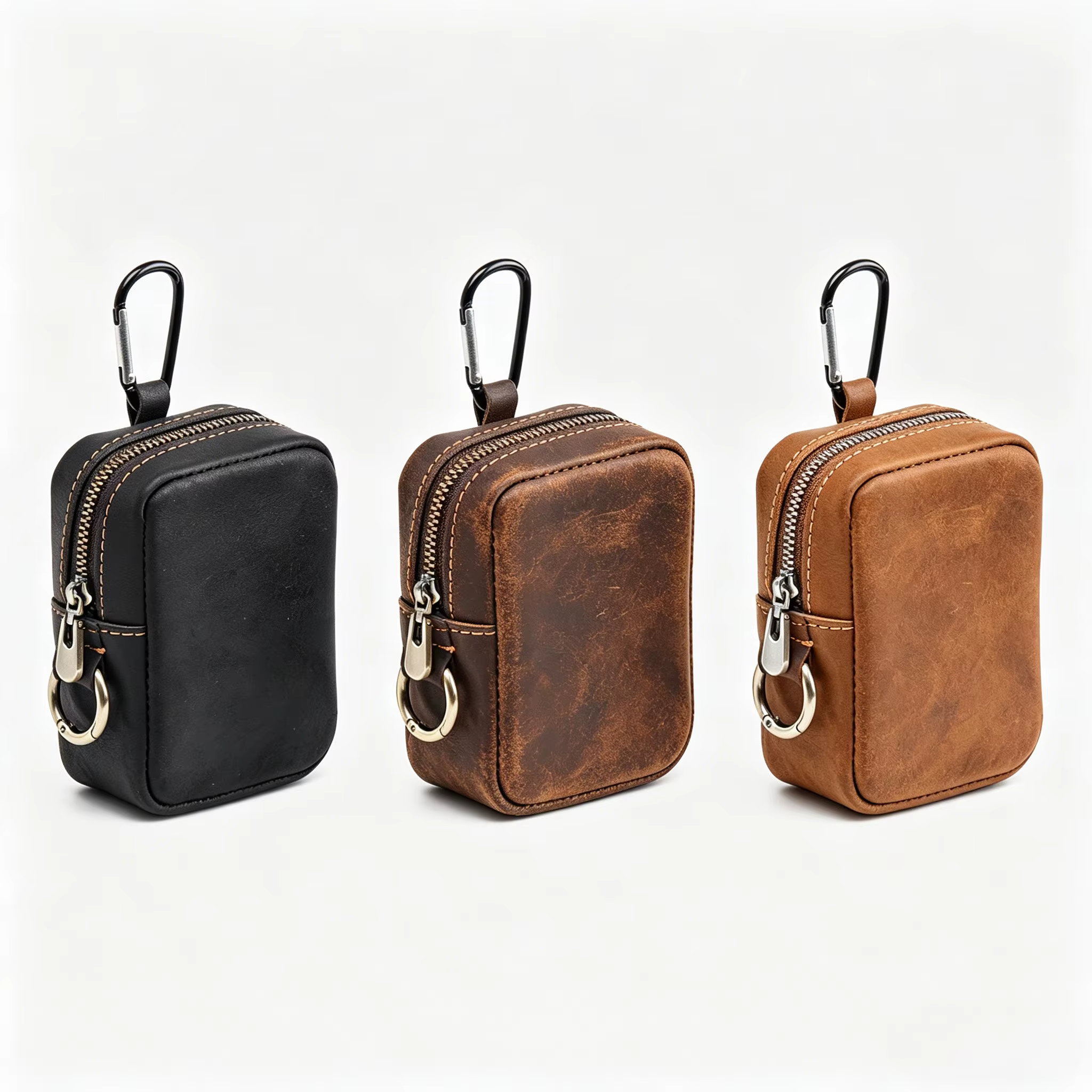 Pochette de rangement pour clés avec mousqueton