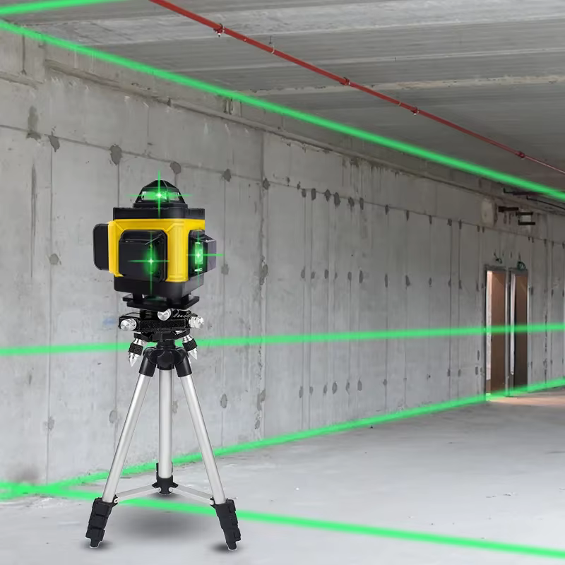 Pracmanu 16 lignes niveau laser 4D croix horizontale et verticale ligne verte 360 °