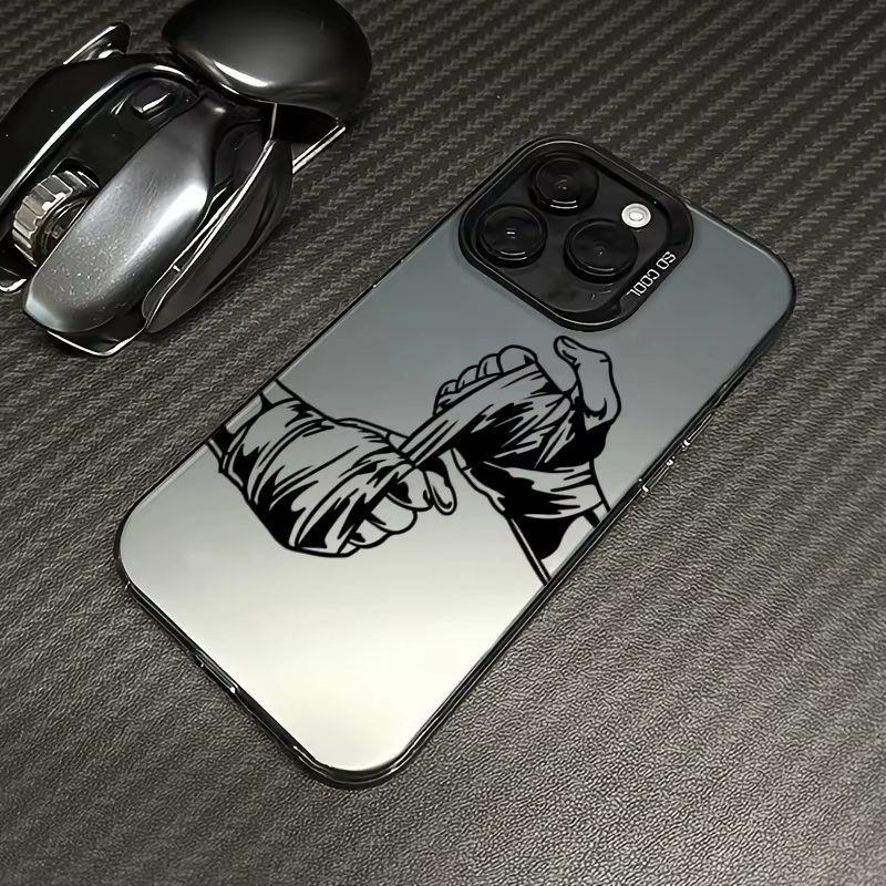 Boxe fille personnalisé galvanoplastie argent IMD coque de téléphone pour iPhone 11 12 13 14 15 16 Pro Max 16E 7 8 Plus X XS XR SE2 couverture