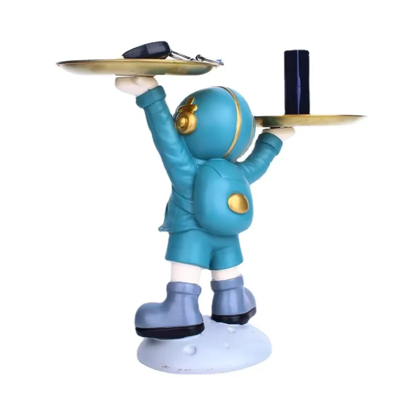 Sculpture de maison, ornement d'astronaute