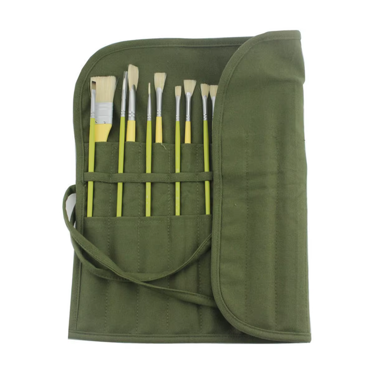 Sac de rangement en toile pour pinceaux de peinture, sac de rangement pour pinceaux d'aquarelle et de Gouache à 22 fentes, sac de rangement pour pinceaux de calligraphie, sac pour stylos enroulable