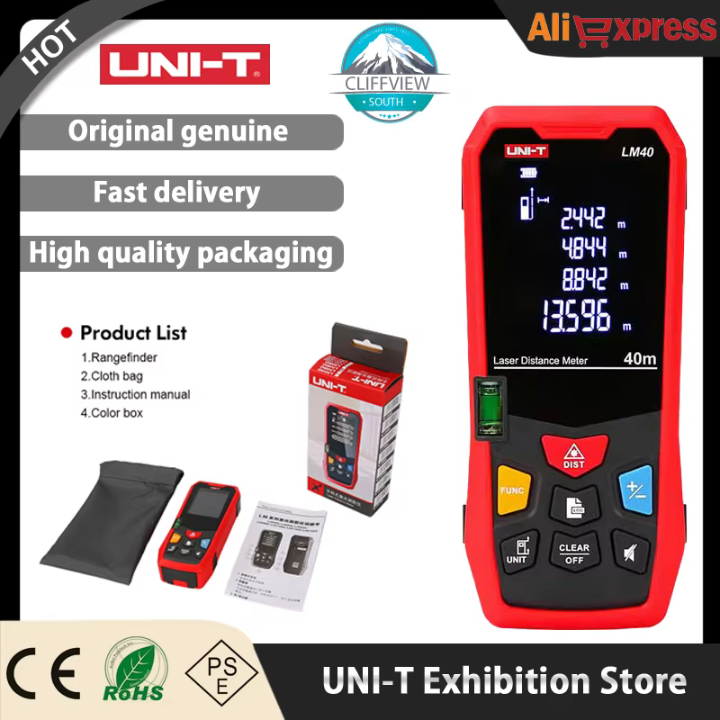 Télémètre laser UNI-T 40M 60M 80M 100M