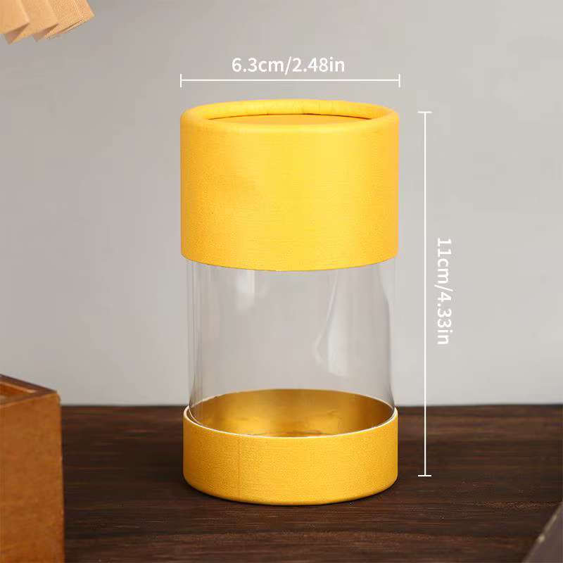Boîte cylindrique artisanale pour le bricolage