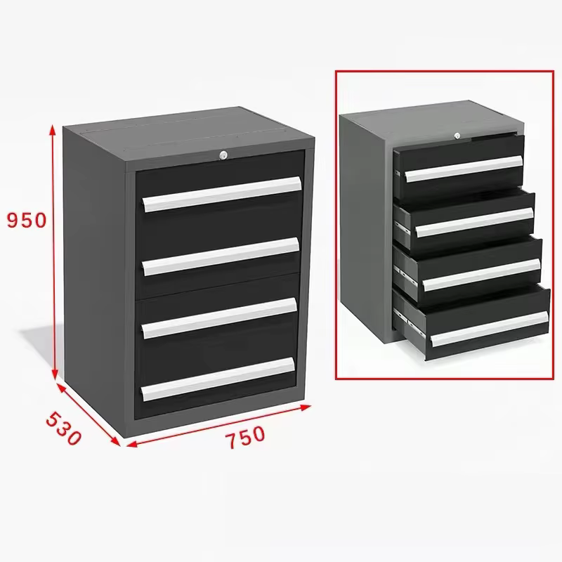 Armoire de rangement d'outils de mécanicien en acier de Garage avec armoires murales