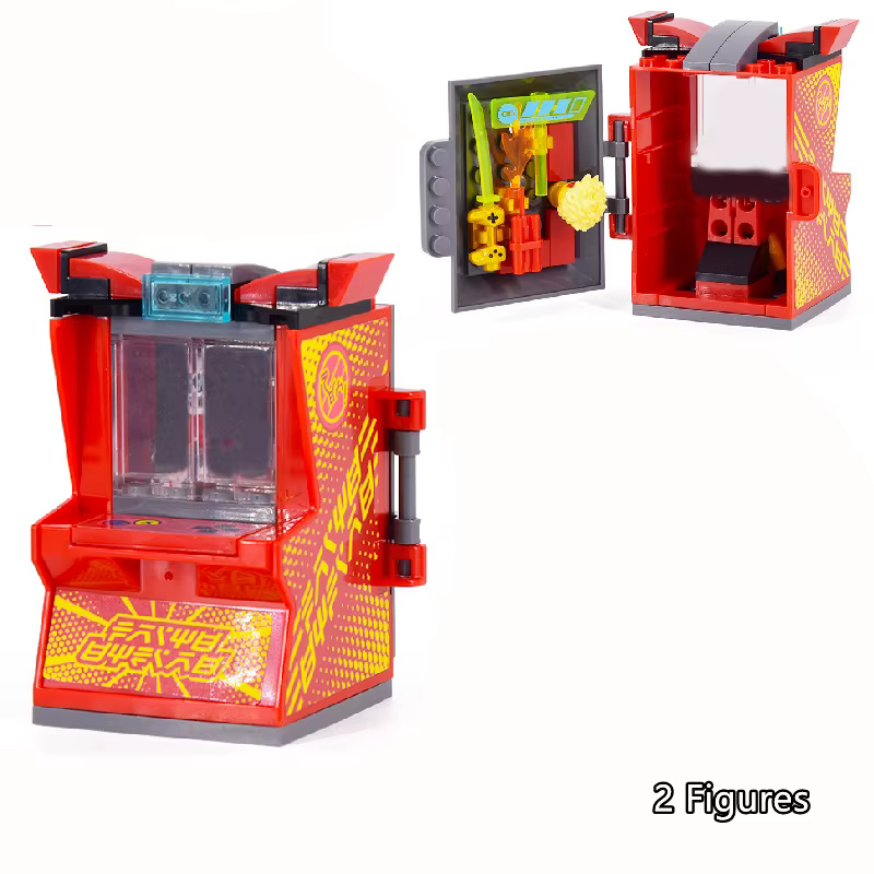Ninja rétro Mini Console de jeu d'arcade blocs de construction KAI JAY ZANE modèle briques enfants Kits cadeau pour les enfants