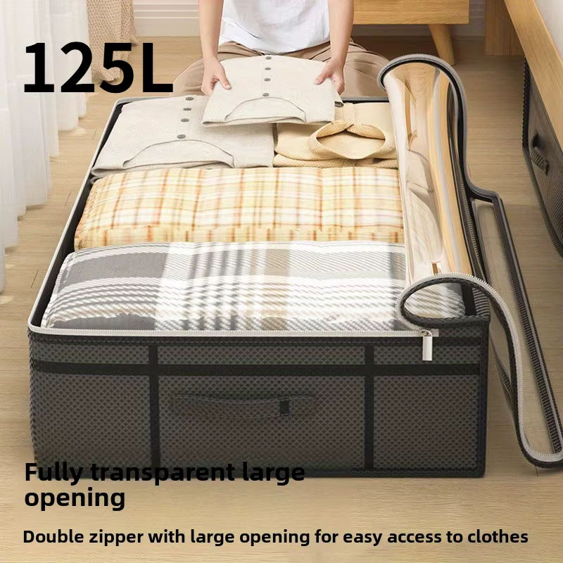 2 boîtes de rangement extra larges sous le lit