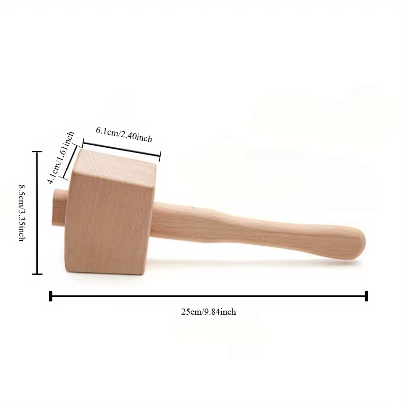 Marteau rond en bois fait main