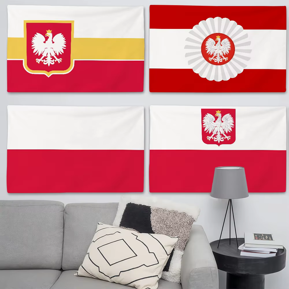 Drapeau de Pologne adapté aux fêtes d'anniversaire
