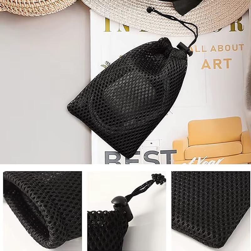 Pochette de rangement à cordon en maille de Nylon