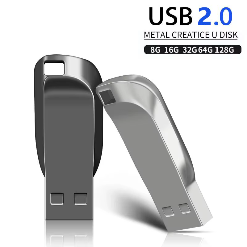 Clé USB 2.0 en métal haute vitesse, clé USB 128, clé USB 2.0, 128 Go, 64 Go, 32 Go, 16 Go, 8 Go, 64 Go, 2.0 Go, nouveau