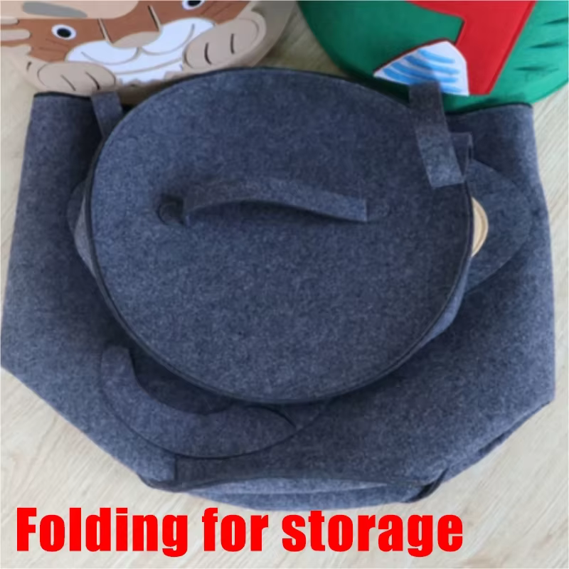 Panier de rangement pour jouets avec couvercle, grande capacité, pliable, pour chambre, salle de jeux, salle de classe, durable, bords arrondis